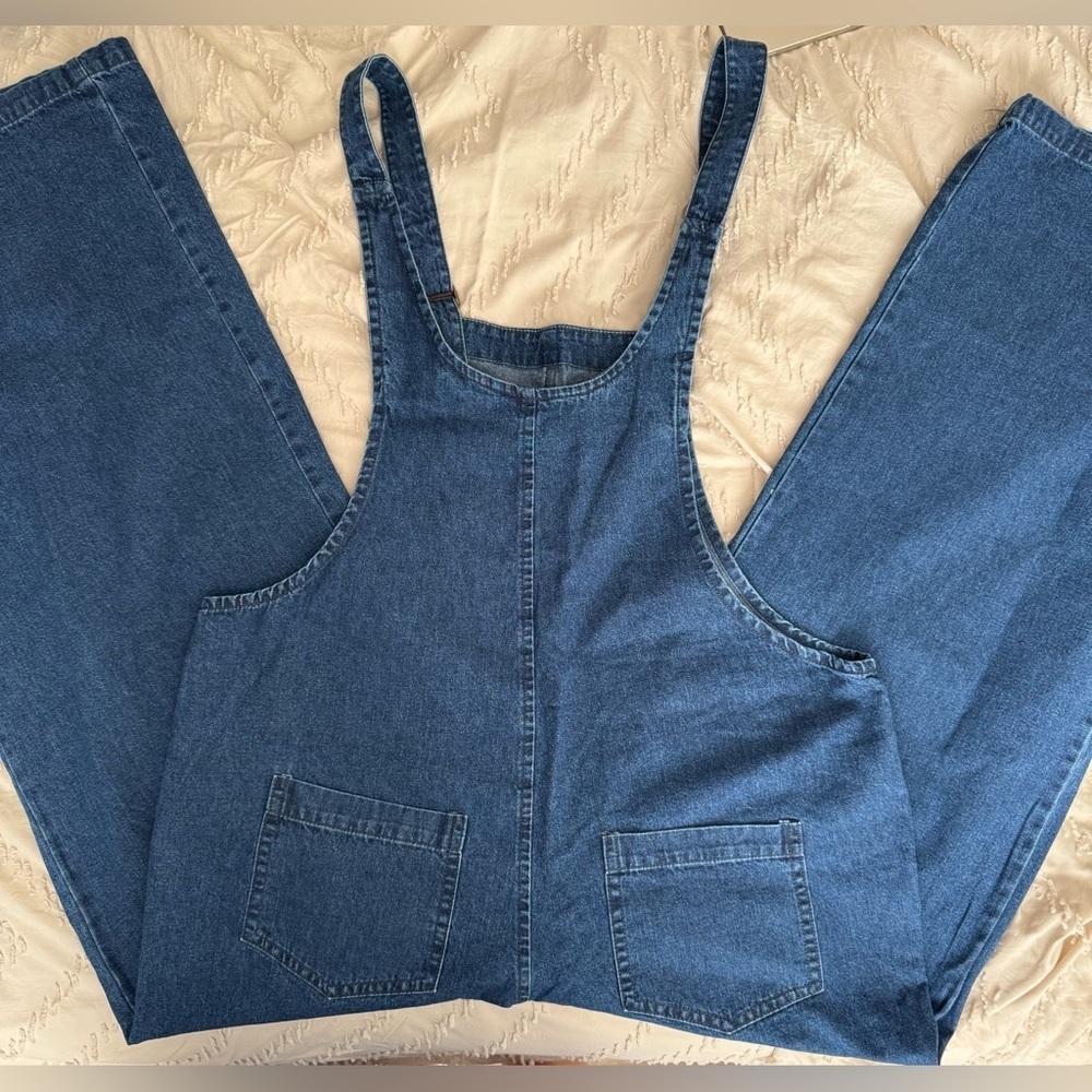 Women's Blue Denim overalls Jeans - Picture 5 of 8